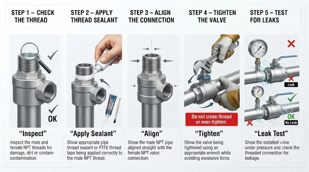 Ứng dụng thực tế của van npt trong công nghiệp
