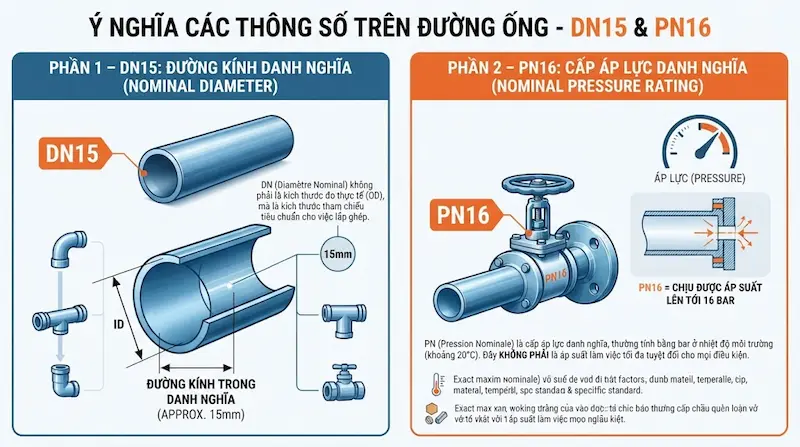 Các thông số cần kiểm tra của hệ thống đường ống nước