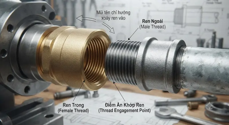 Nguyên lý hoạt động của ren cơ khí
