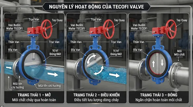 Nguyên lý hoạt động và cấu tạo bên trong của van