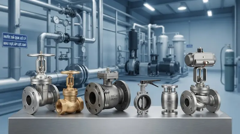 Giới thiệu chi tiết về các loại van Việt Nam trong công nghiệp