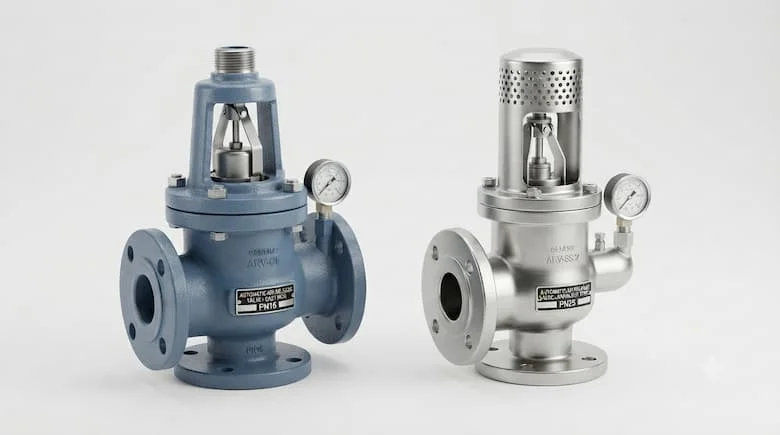 Ảnh sản phẩm thực tế của van xả khí tự động cho đường ống nước, phiên bản gang và thép không gỉ, van công nghiệp