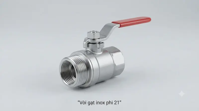 Giới thiệu chi tiết về vòi gạt inox phi trong công nghiệp