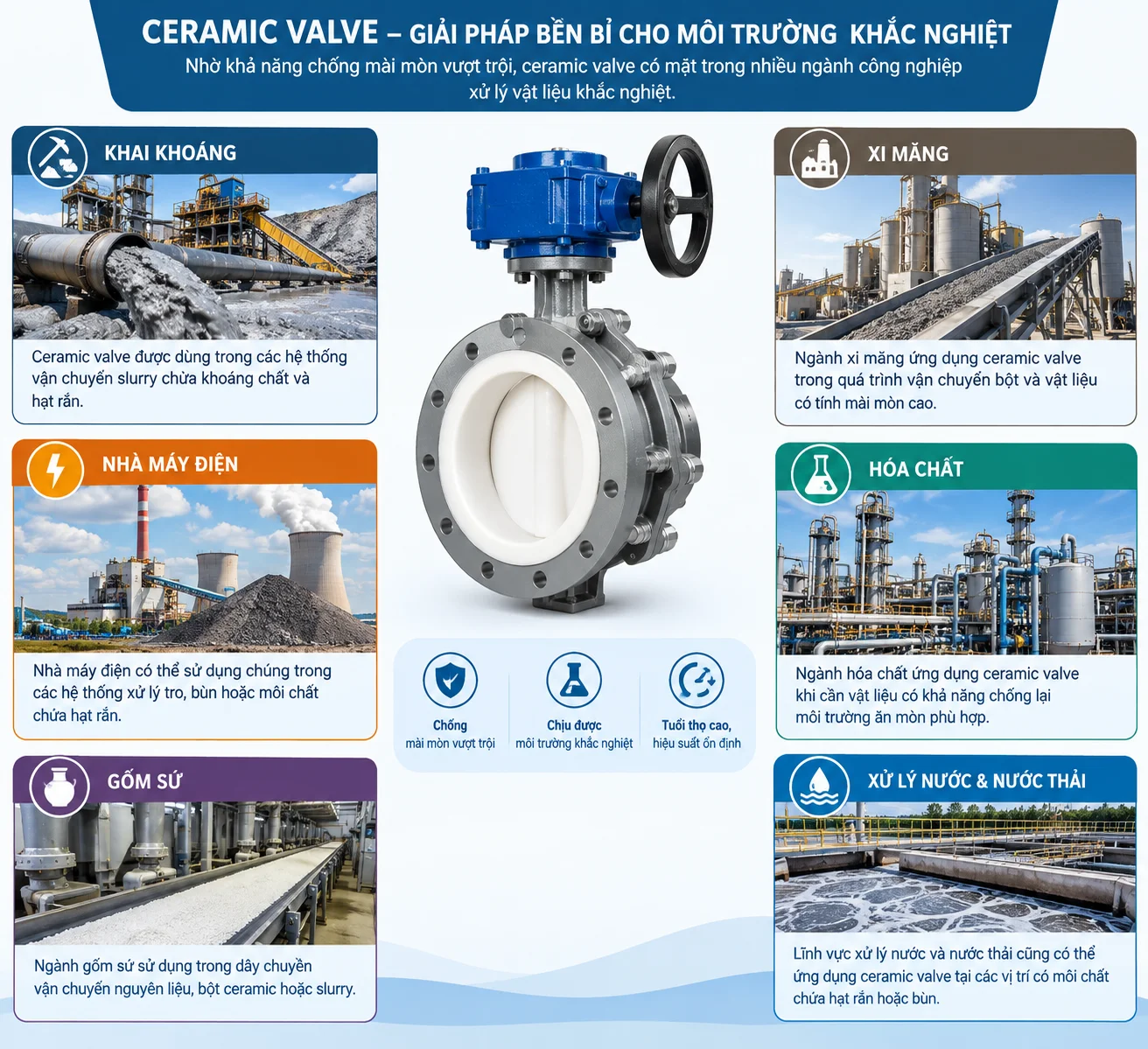 Ứng dụng thực tế của van trong các hệ thống cơ sở hạ tầng