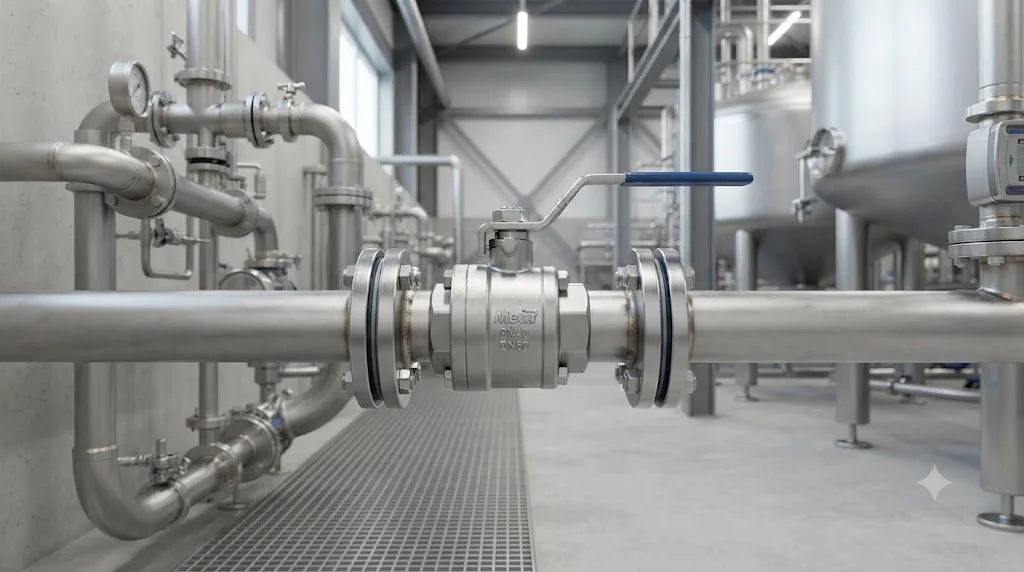 Ứng dụng thực tế của van bi inox trong công nghiệp