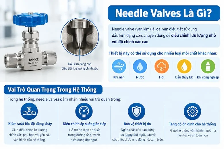 Tổng quan về van kim trong hệ thống