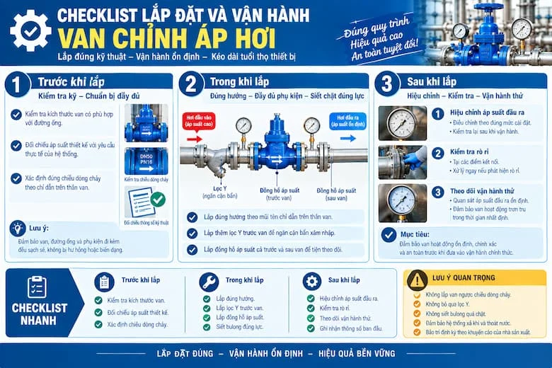 Ứng Dụng Của Van Chỉnh Áp Hơi Trong Hệ Thống Nồi Hơi, Gia Nhiệt Và Sản Xuất Công Nghiệp