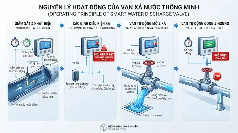 Nguyên lý hoạt động và cấu tạo bên trong của van xả nước