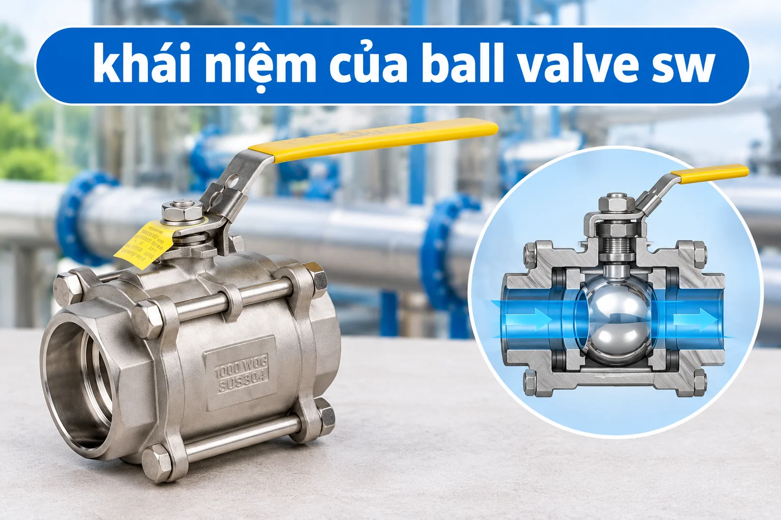 Giới thiệu chi tiết về khái niệm của van bi kết nối hàn lồng