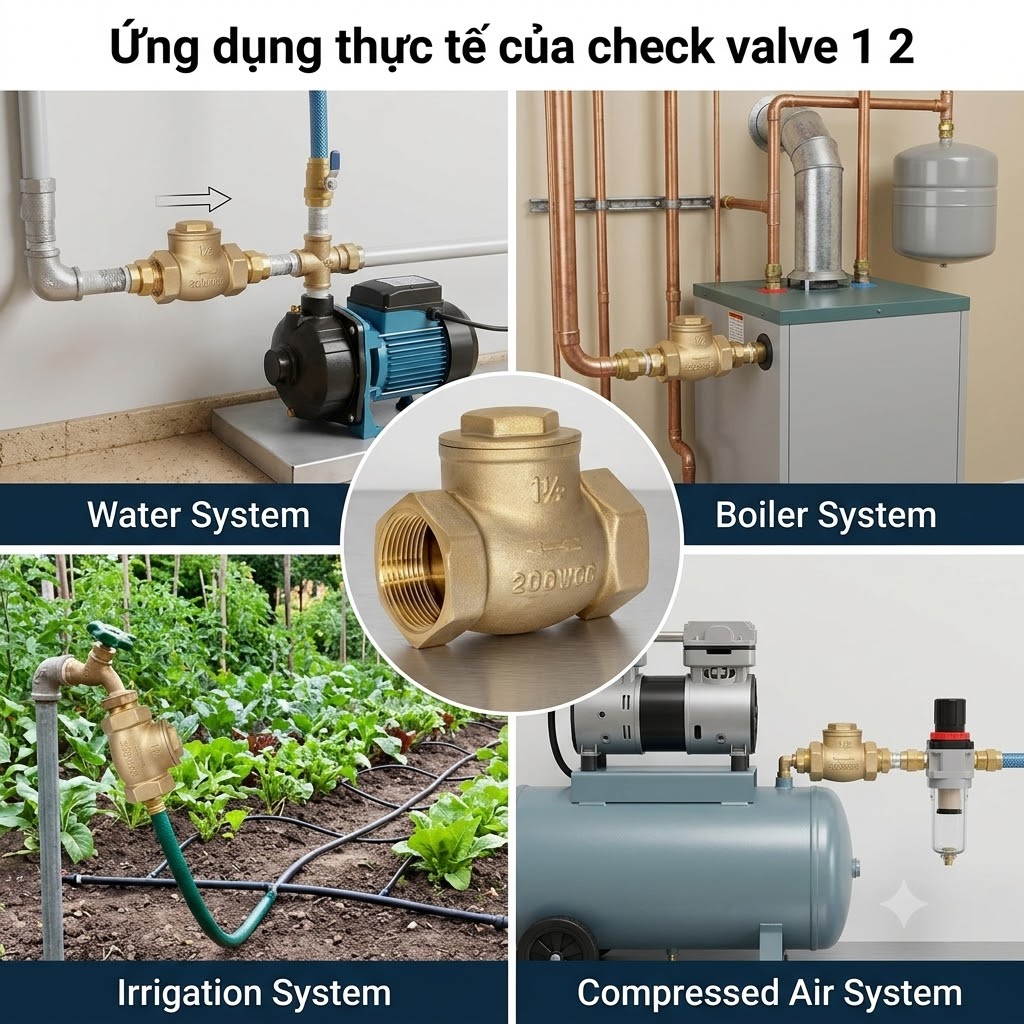 Climatemaster Check Valve Check Valve 1 2 và Check Valve 3 4 đều là van một chiều