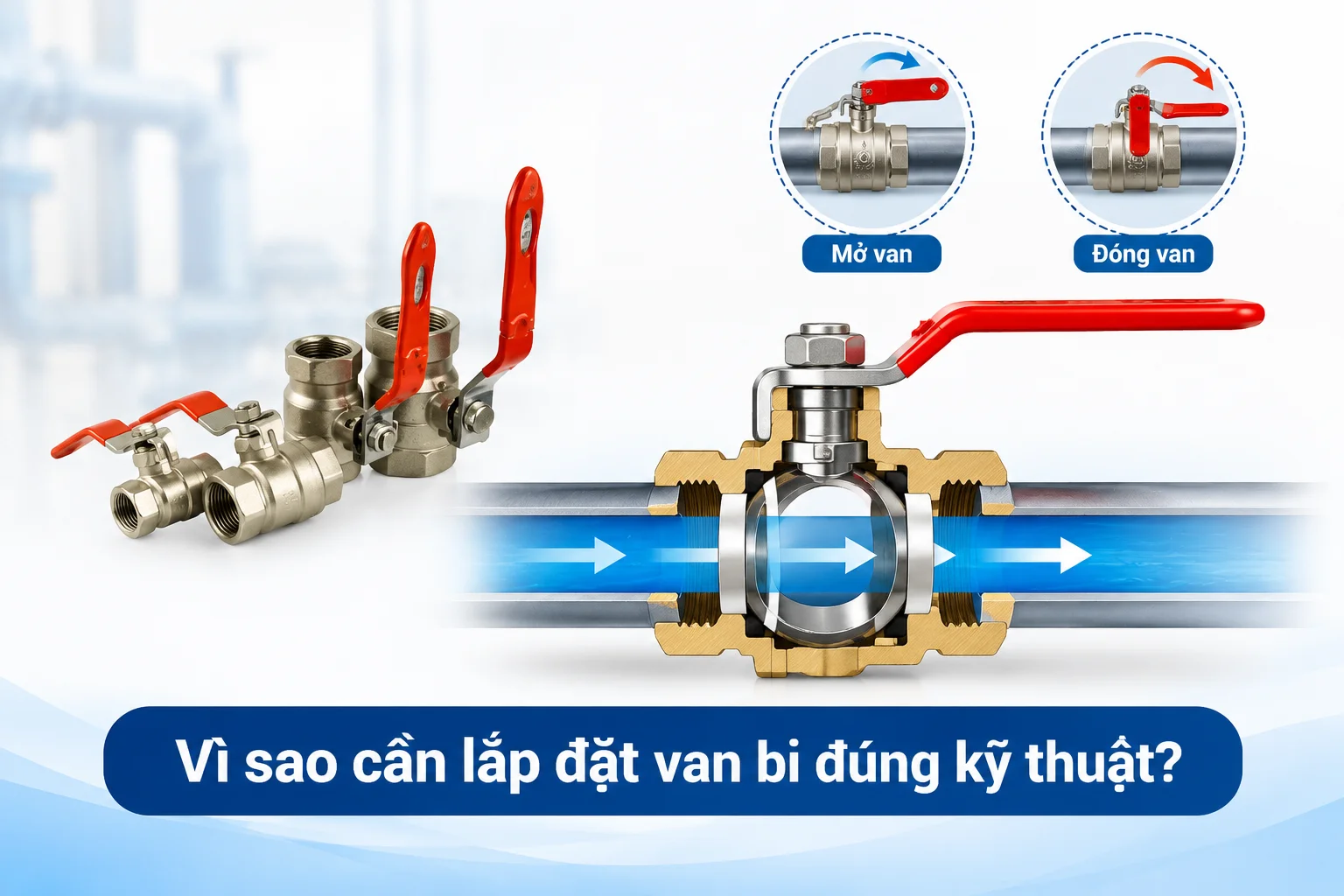 Nguyên lý hoạt động của van bi