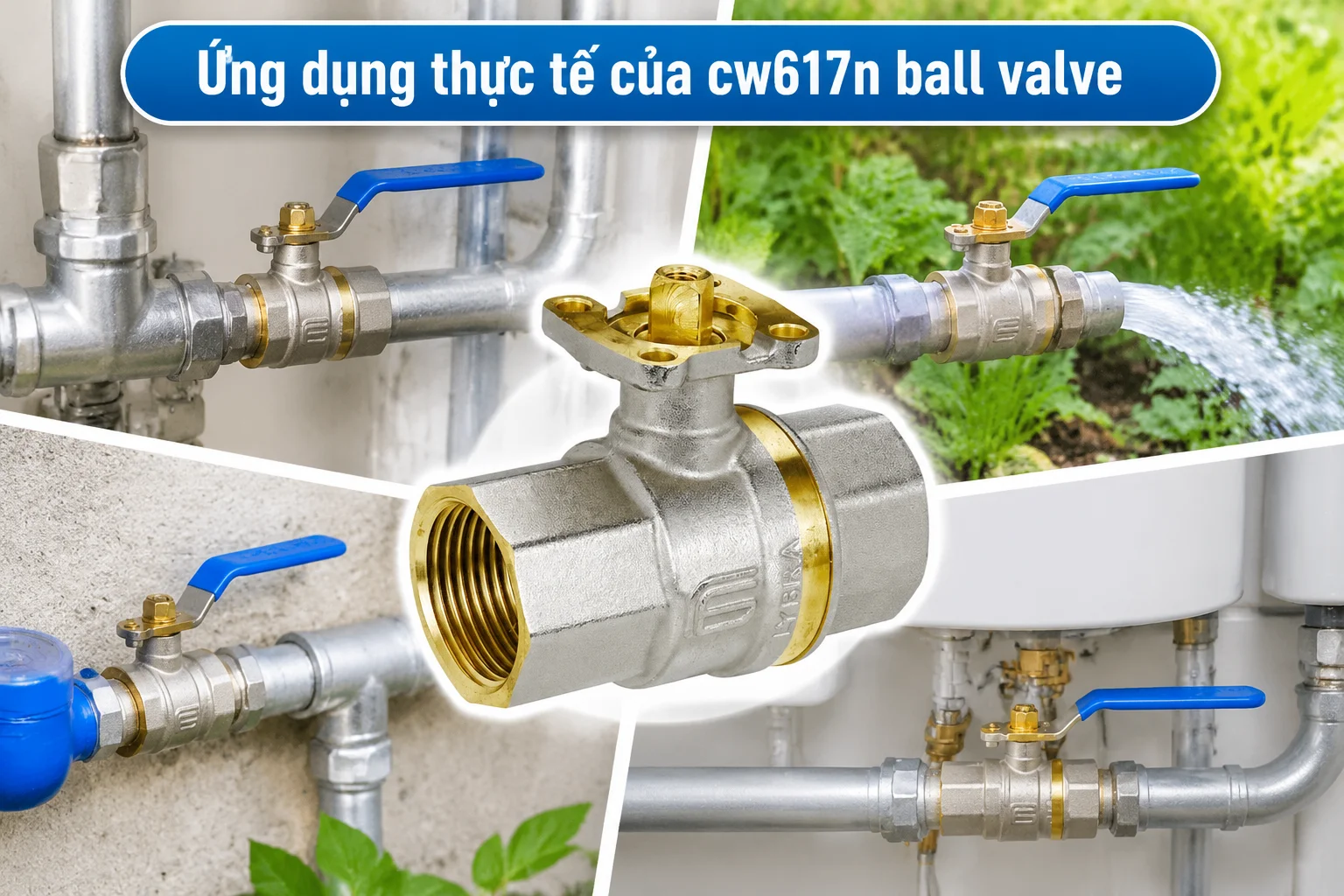 Ứng dụng thực tế của van bi trong các lĩnh vực đời sống