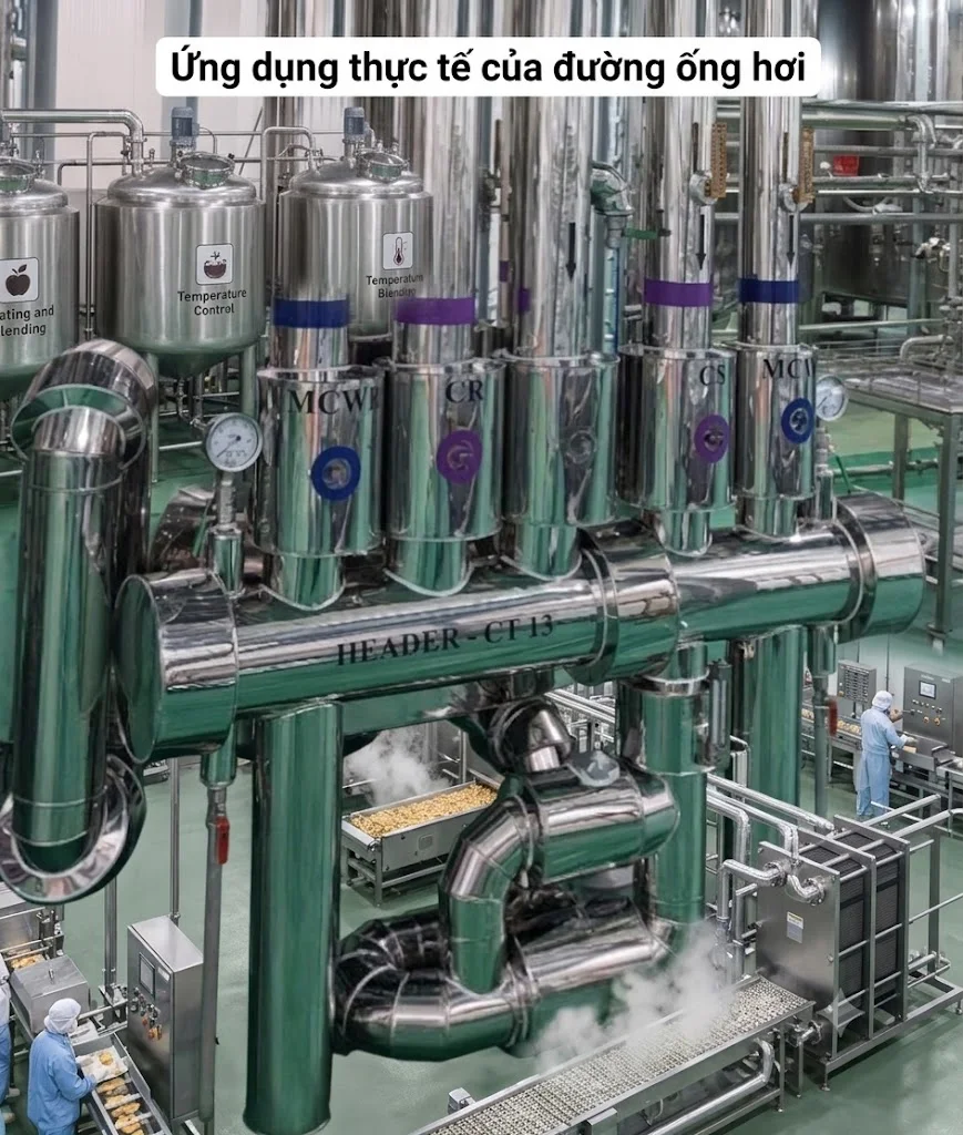 Ứng dụng thực tế của Steam Piping trong công nghiệp
