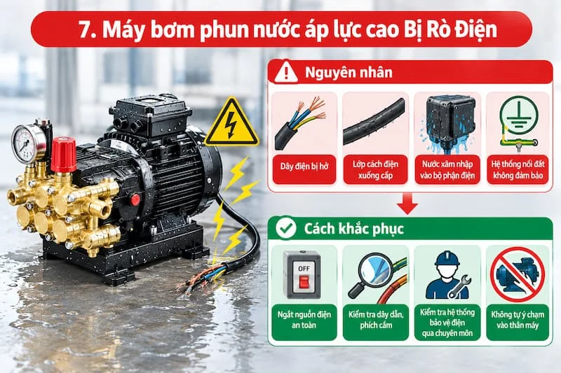 Nguyên nhân do bị dò rỉ điện