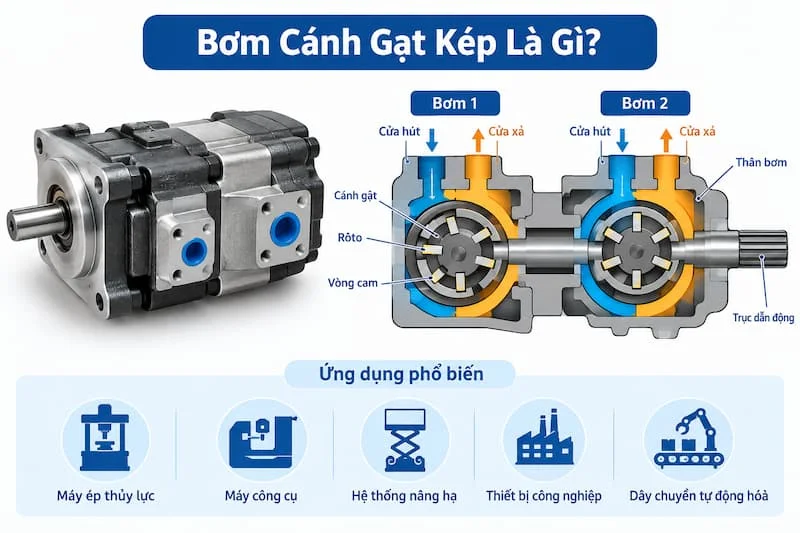 Cấu tạo chi tiết của bơm