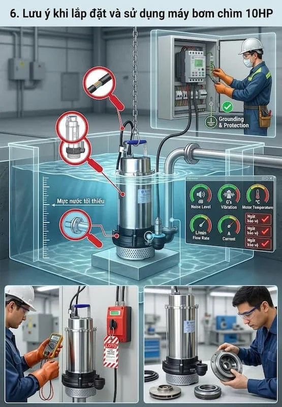 Những lưu ý khi lắp đặt và sử dụng