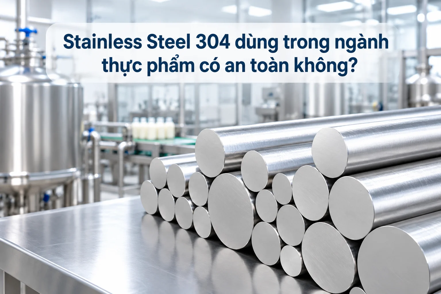 Thép không gỉ 304 dùng trong ngành thực phẩm có an toàn không?