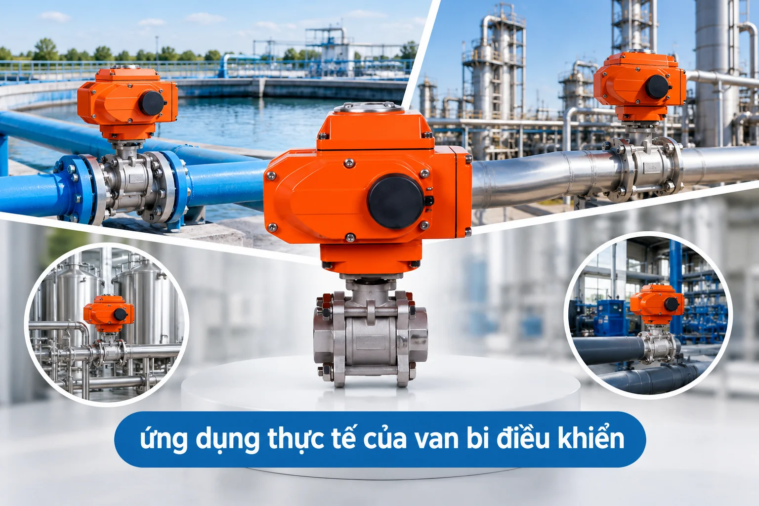 Ứng dụng thực tế của van điều khiển trong các lĩnh vực cơ sở hạ tầng