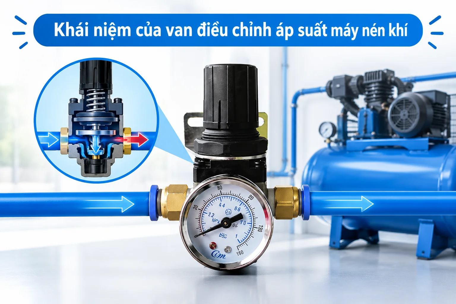 Giới thiệu chi tiết về khái niệm của van điều chỉnh áp suất
