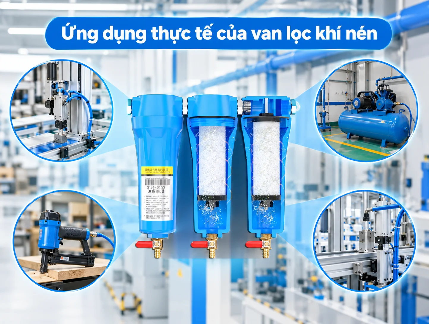 Ứng dụng thực tế của van lọc khí trong các lĩnh vực