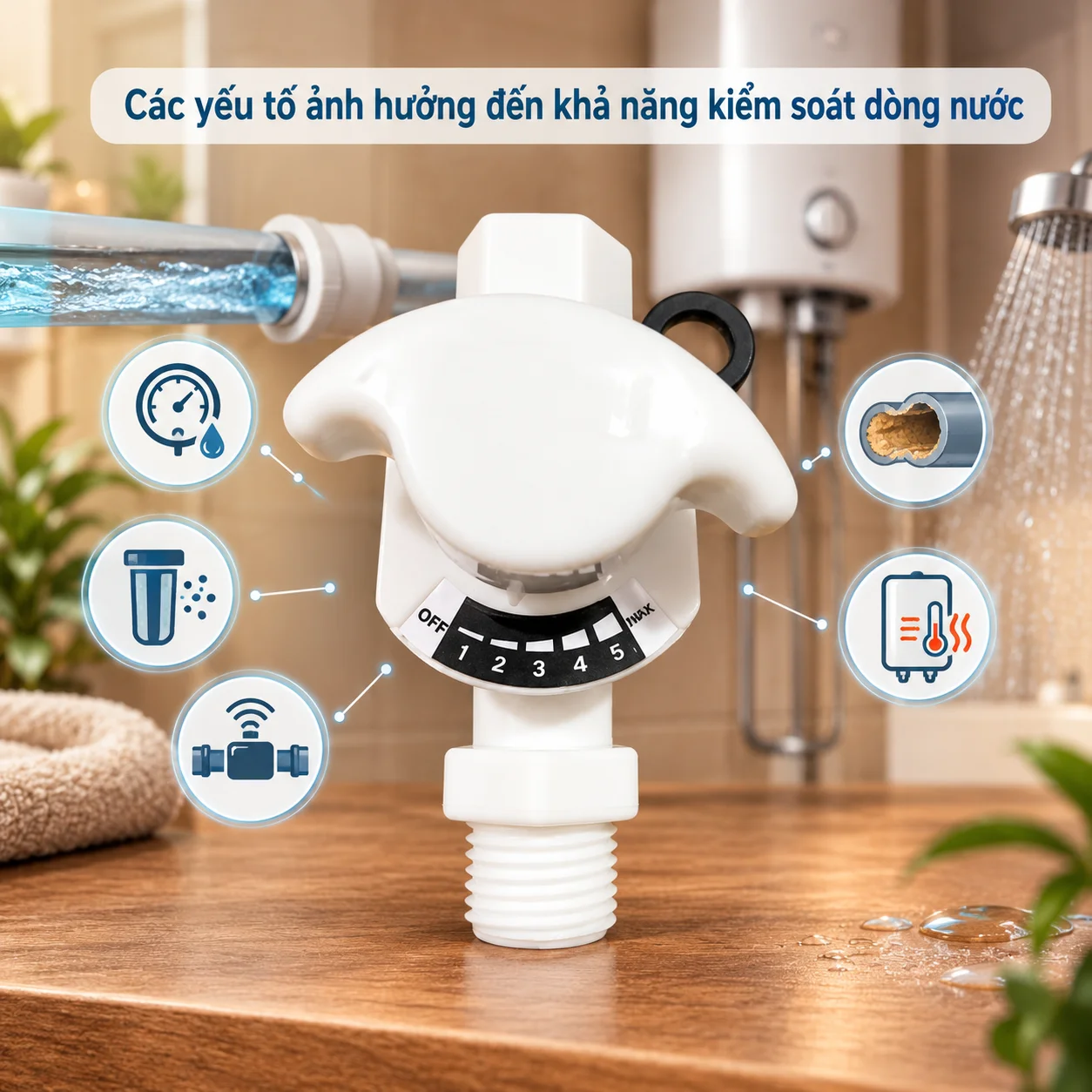 Các yếu tố ảnh hưởng đến khả năng kiểm soát dòng nước