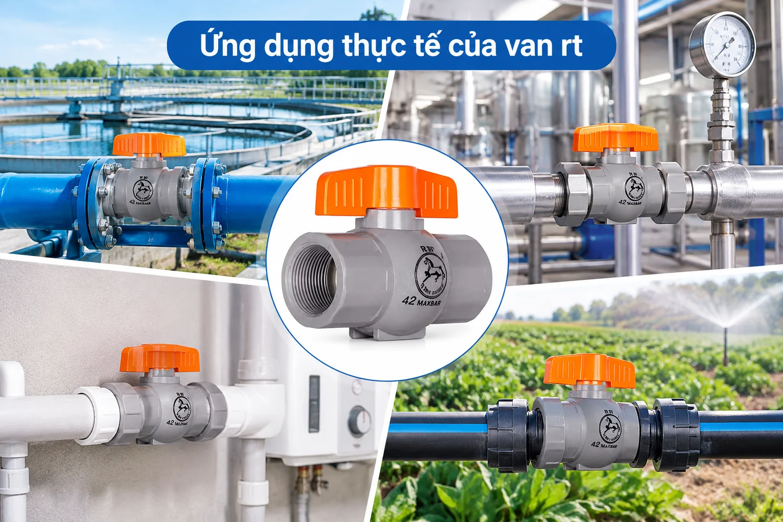 Ứng dụng thực tế của van giảm áp thủy lực rt trong công nghiệp