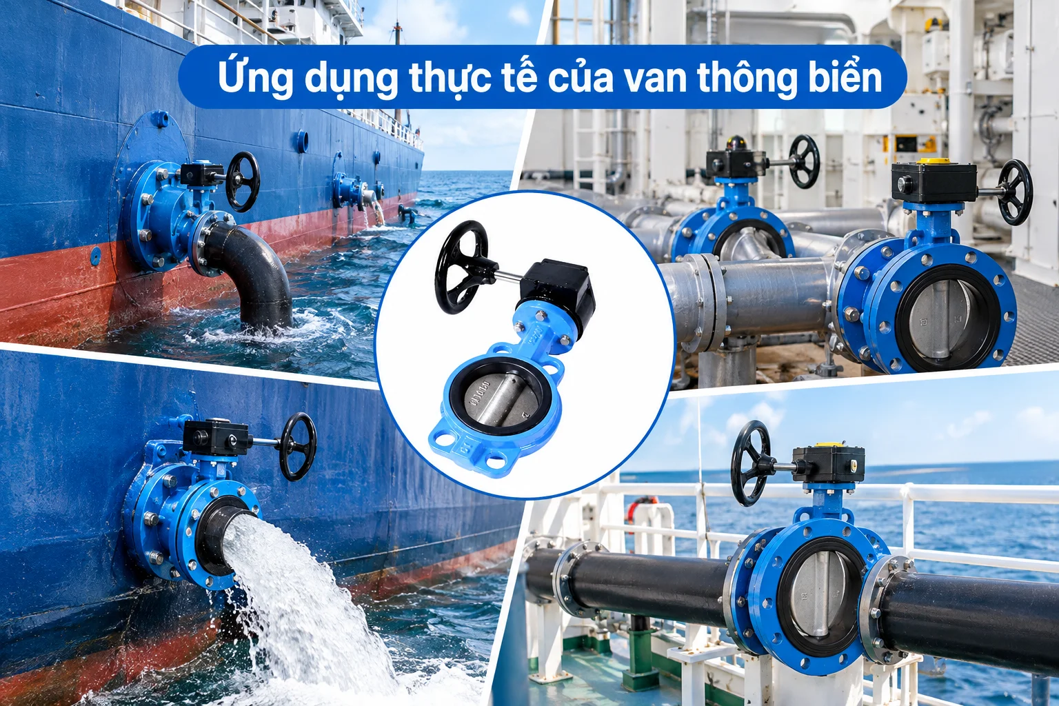Ứng dụng thực tế của van thông biển trong các tàu thuyền